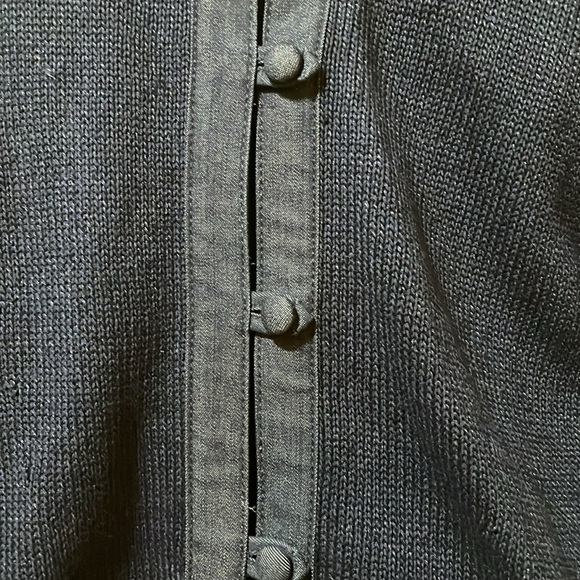 Womens Lafayette 148 Navy Blue Linen Cotton Cardigan Jacket - Picture 2 of 6